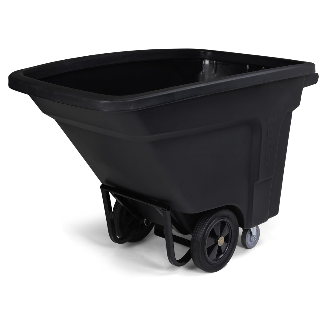 1/2 CUYD UTILITY DUTY NESTABLE MANUAL TILT TRUCK - BLACK