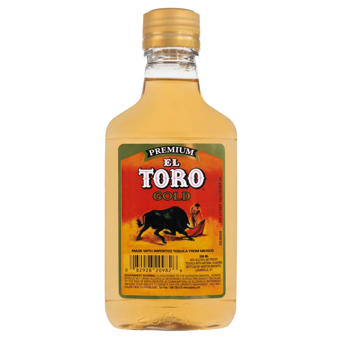 El Toro Gold Tequila 200ml 80 Proof
