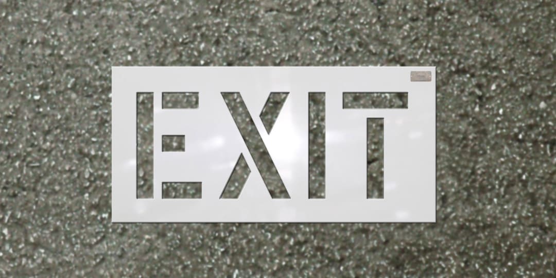 Stencil-EXIT 24"x12" LDPE