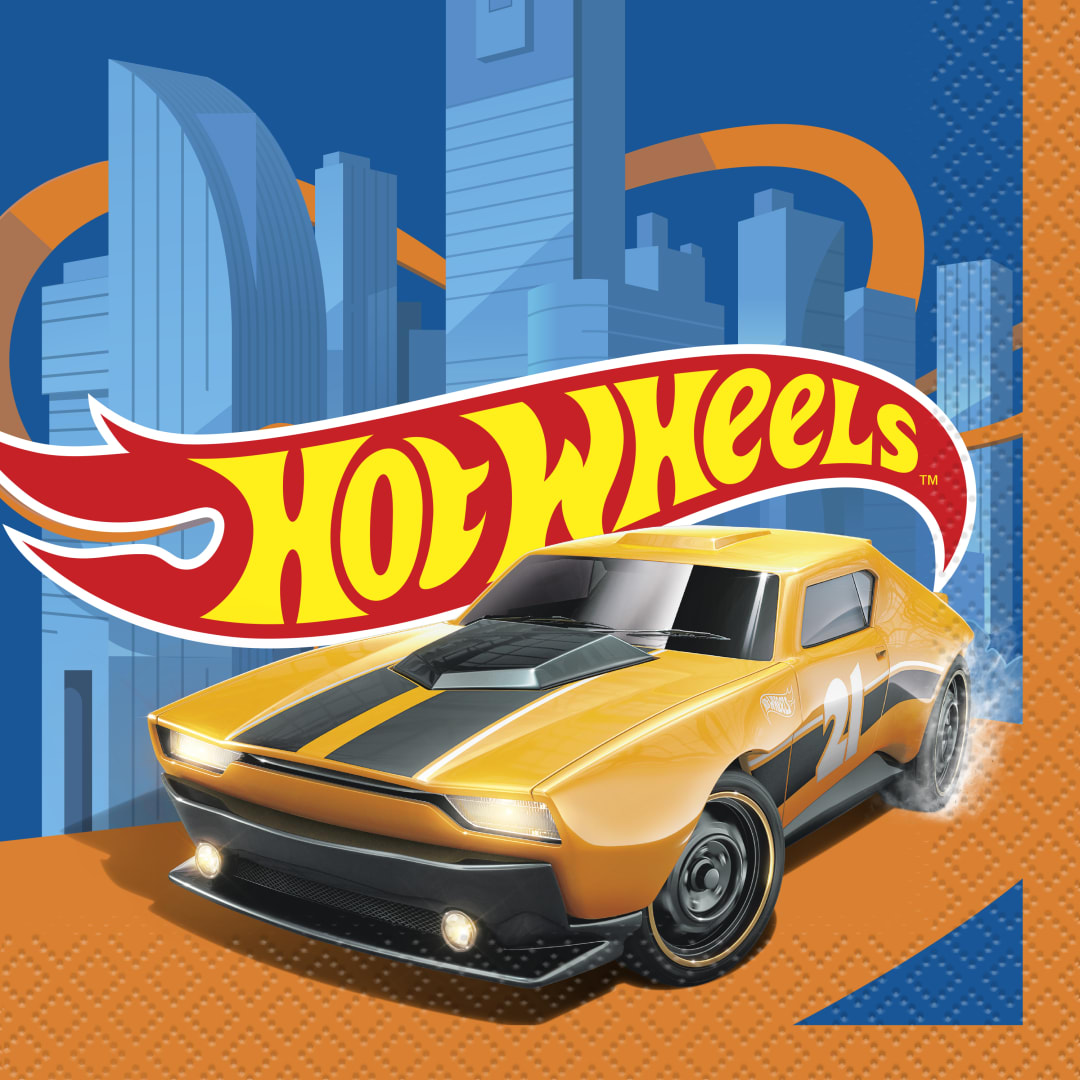 Hot Wheels Beverage Napkins, 16ct