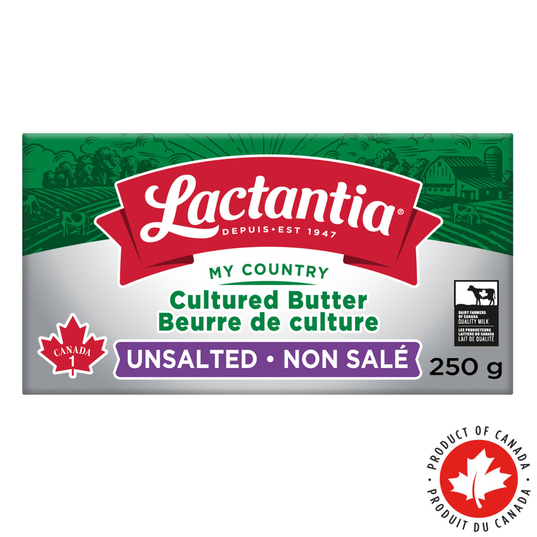 Lactantia My Country Cultured Unsalted Butter, 250g
