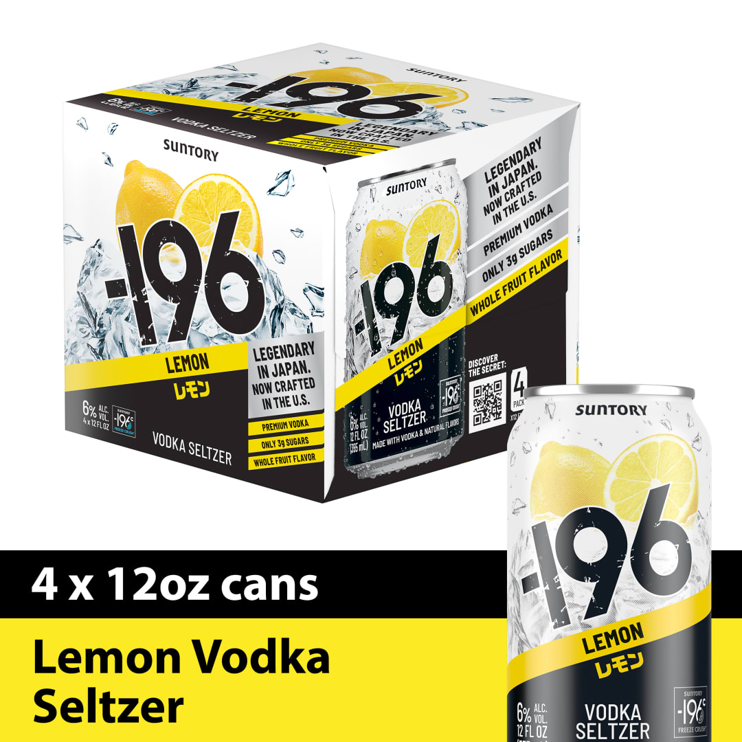 -196 Ready to Drink Lemon Can 6/4PK 355ML