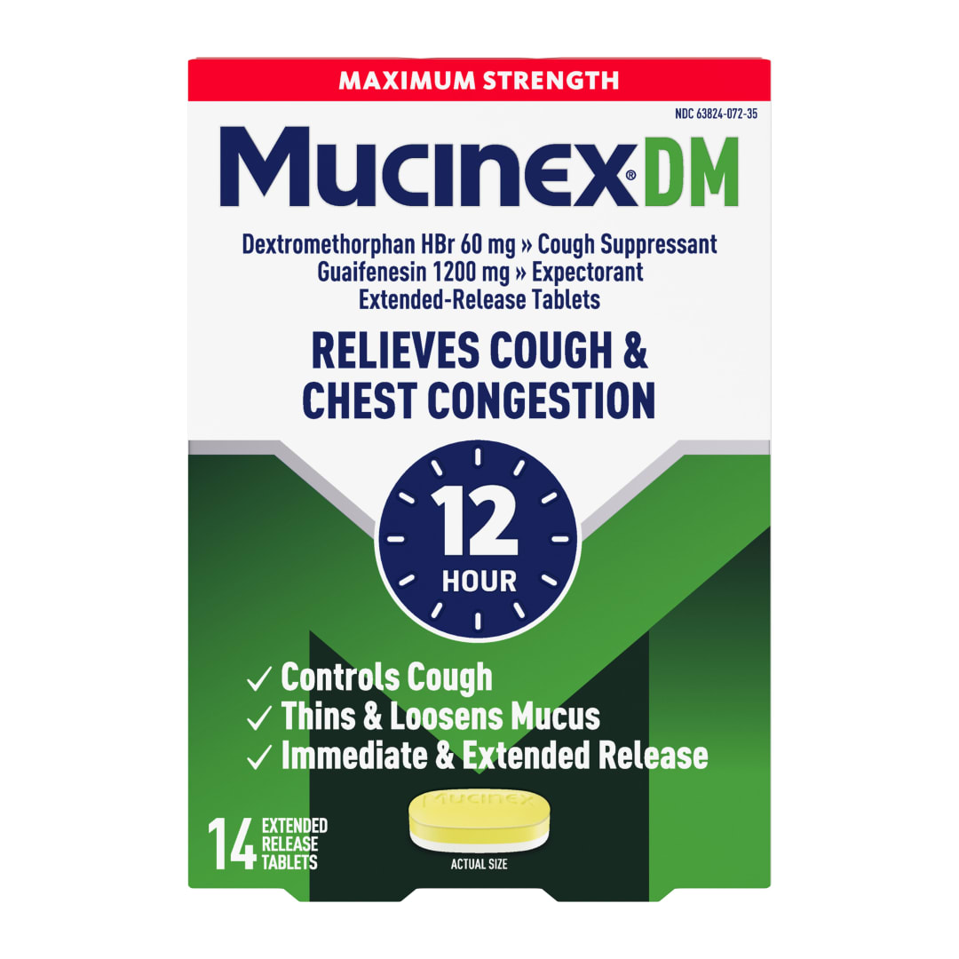 MUCINEX® DM - Max Strength Extended Release Bi-Layer Tablets 24/14 ct.