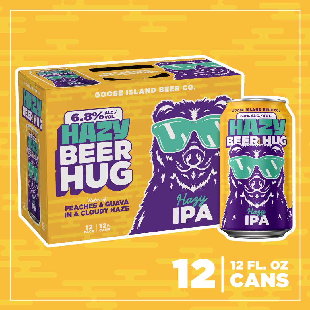 Goose Island Hazy Beer Hug IPA, 12 Pack 12 fl. oz. Cans