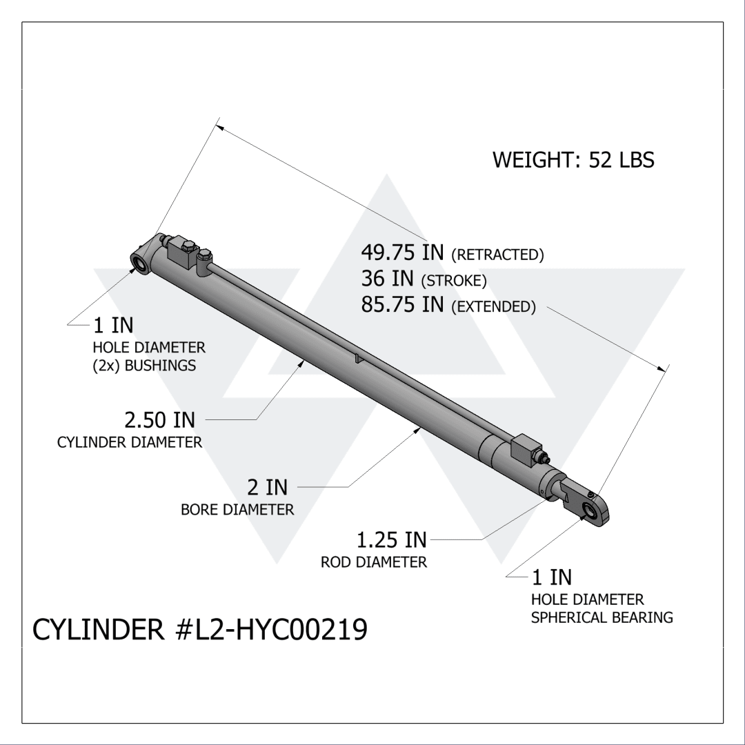 Wastebuilt® Replacement for Labrie Long Reach Cylinder