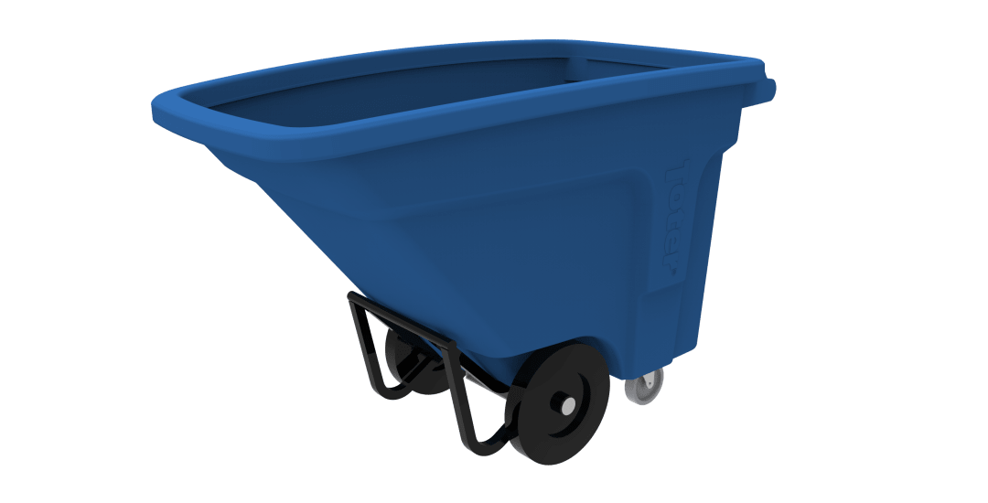 1/2 CUYD STANDARD DUTY NESTABLE UNIVERSAL TILT TRUCK - BLUE