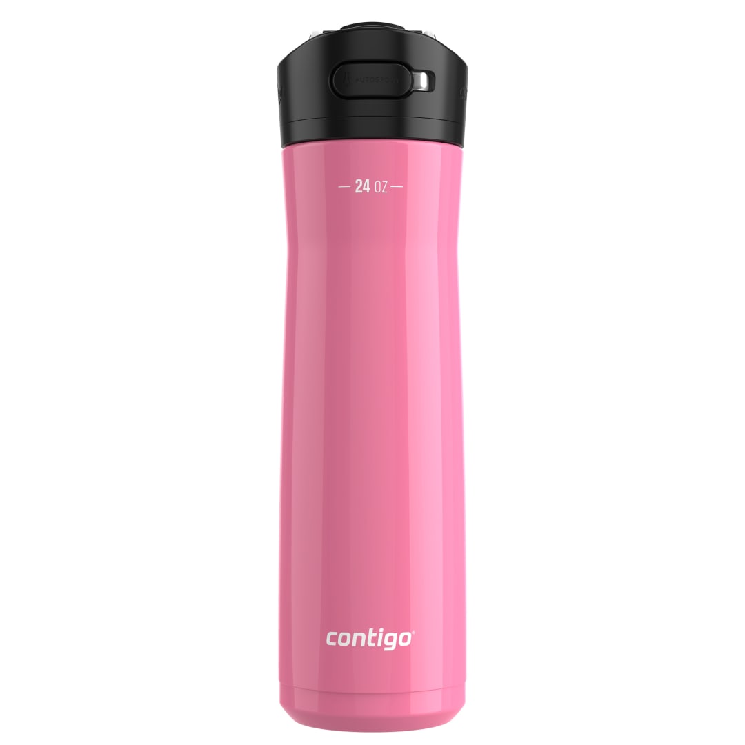 Contigo® Botella de Agua Ashland Chill 2.0, con Tapa AUTOSPOUT®, a Prueba de Derrames, Plástico Libre de BPA, 710 ml, Azalea