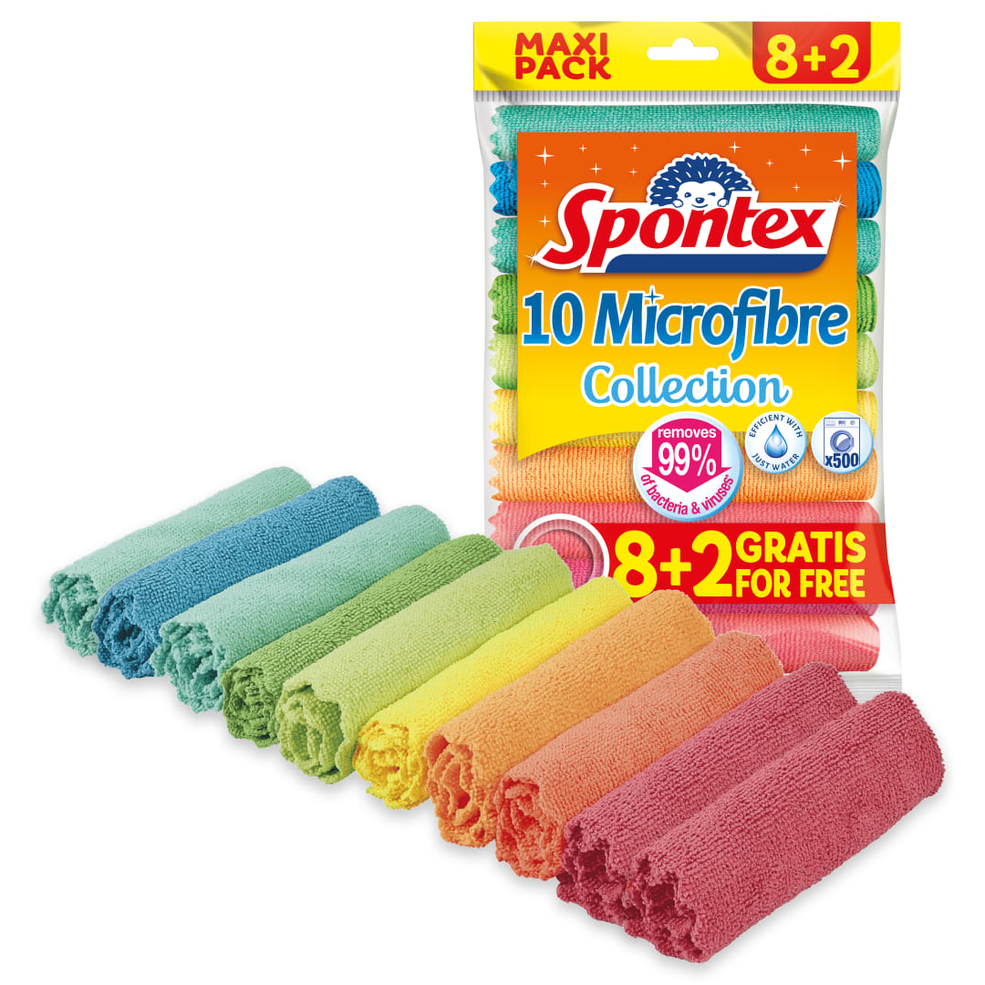 Spontex Microfibre Collection 8+2pk