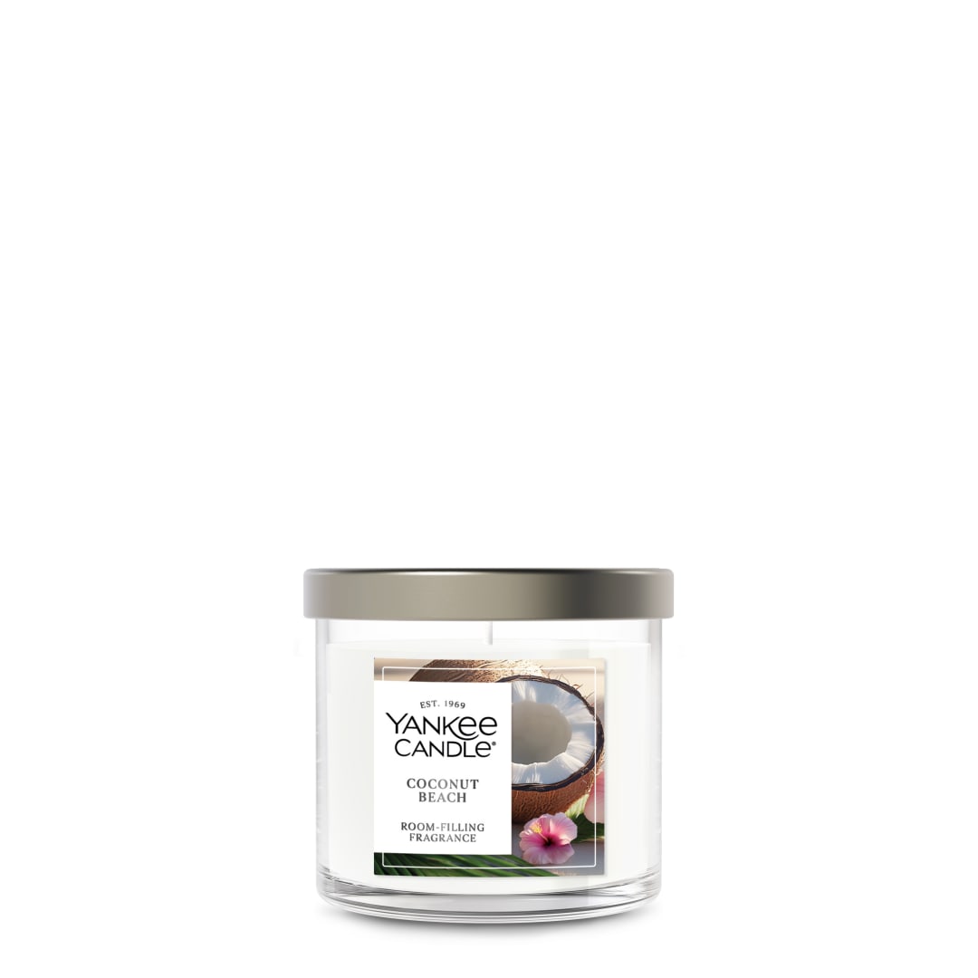 Yankee Candle® Small Tumbler Scented Candle with up to 40 Hour Burn Time, Premium Plant Wax Blend for Consistent Burn, 4.3 oz Tumbler Candle with Room Filling Fragrance, Coconut Beach