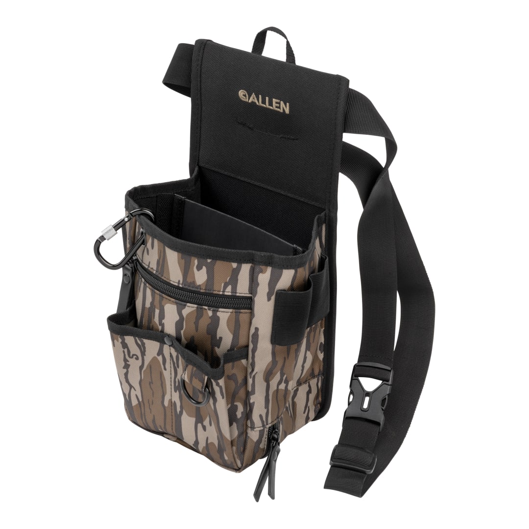 Allen Company Triumph Double Compartment Range Shell Bag - Black/MO Bottomland Camo