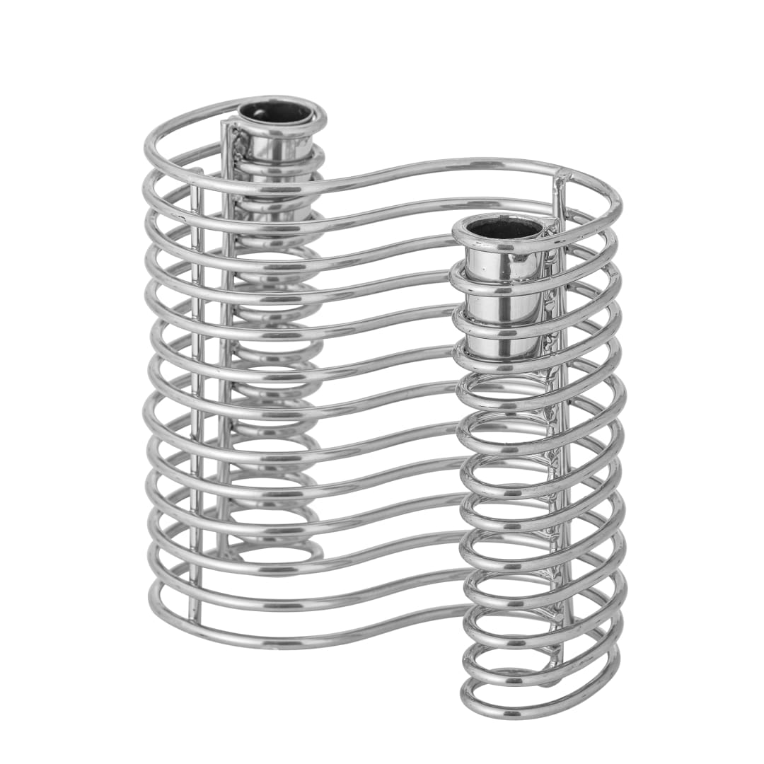 82063032 - Wavela Candle Holder, Silver, Iron STOCK: 110