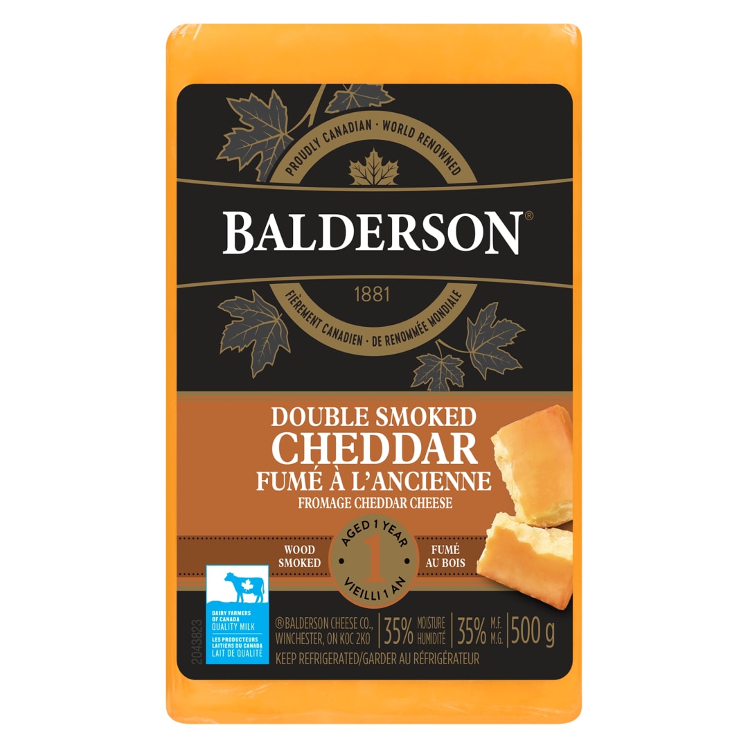 Balderson Double Smoked Cheddar Cheese, 500g