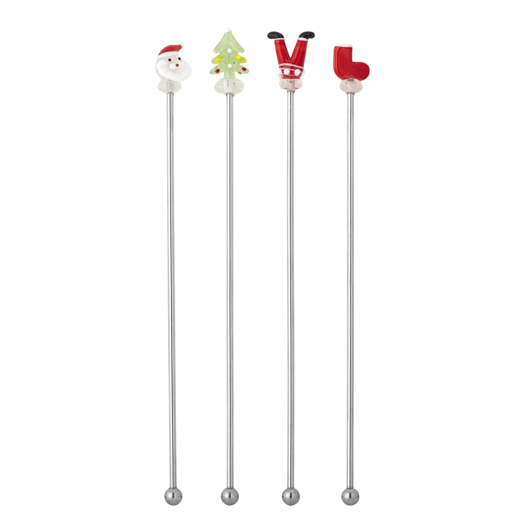 82072955 - Misa Cocktail Stirrer, Red, Glass STOCK: 300