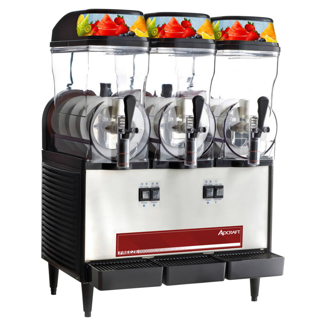 ADC3BFG - Adcraft Frozen Granita Machine w/ triple 3-gallon bowls;120v