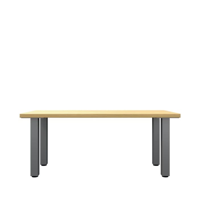 Coffee Table with Square Metal Legs