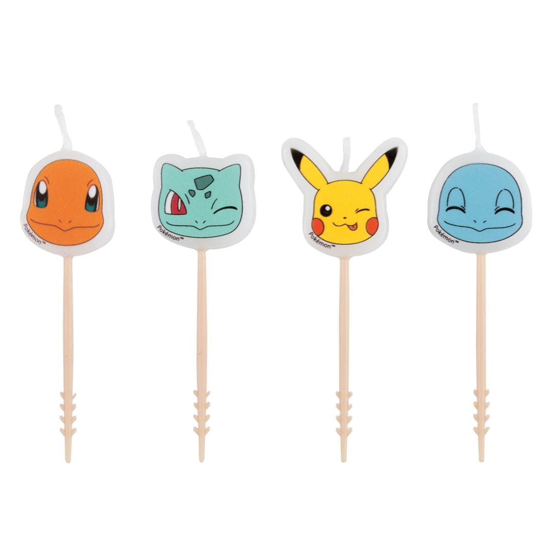 Pokémon Pick Birthday Candles, 4ct
