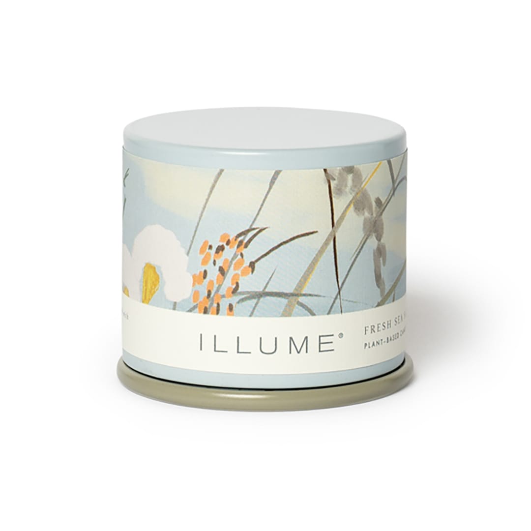 4536434100 - Fresh Sea Salt Demi Vanity Tin Candle, Green, STOCK: 188