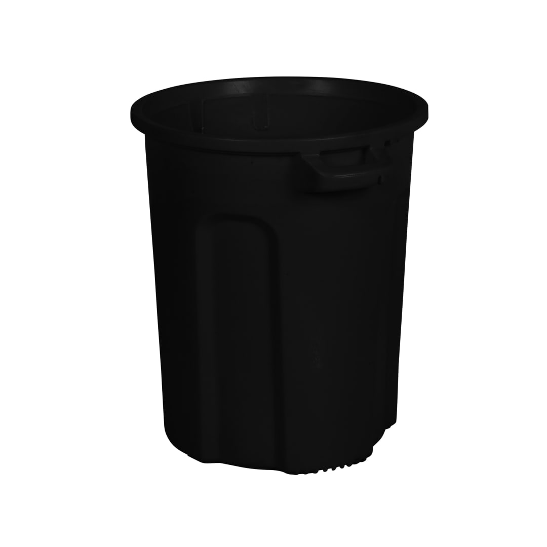 20 Gal. Round Trash Can with Lift Handle - Black