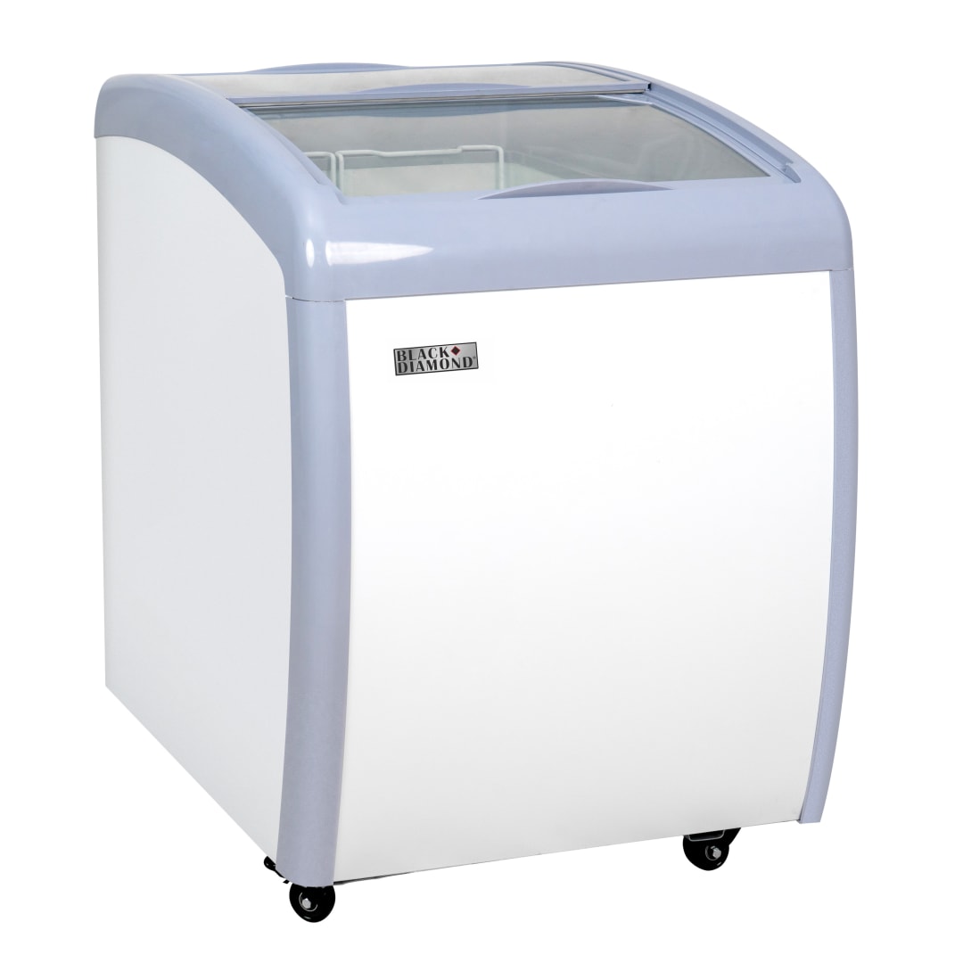 BDCF-6-CG - BD Ice Cream Freezer, Two Curved Glass Doors, 4 Cu Ft