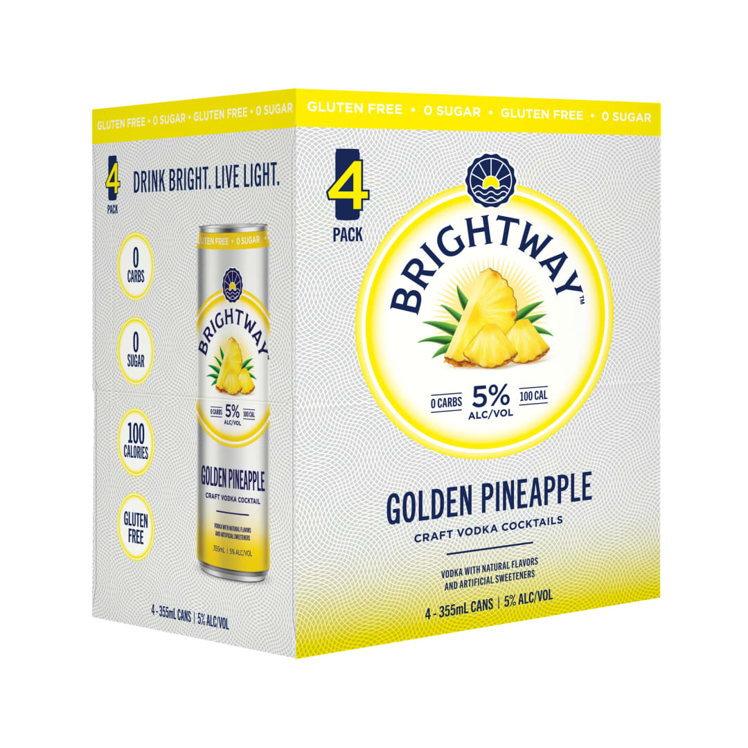 Brightway Pineapple Cocktails 4 Pack 12fl oz Can 10 Proof