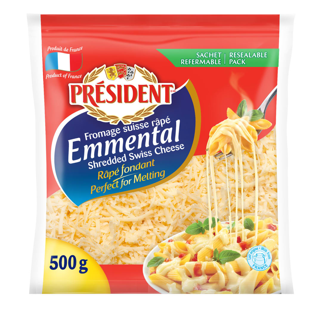 Président Emmental Shredded Cheese, 500g