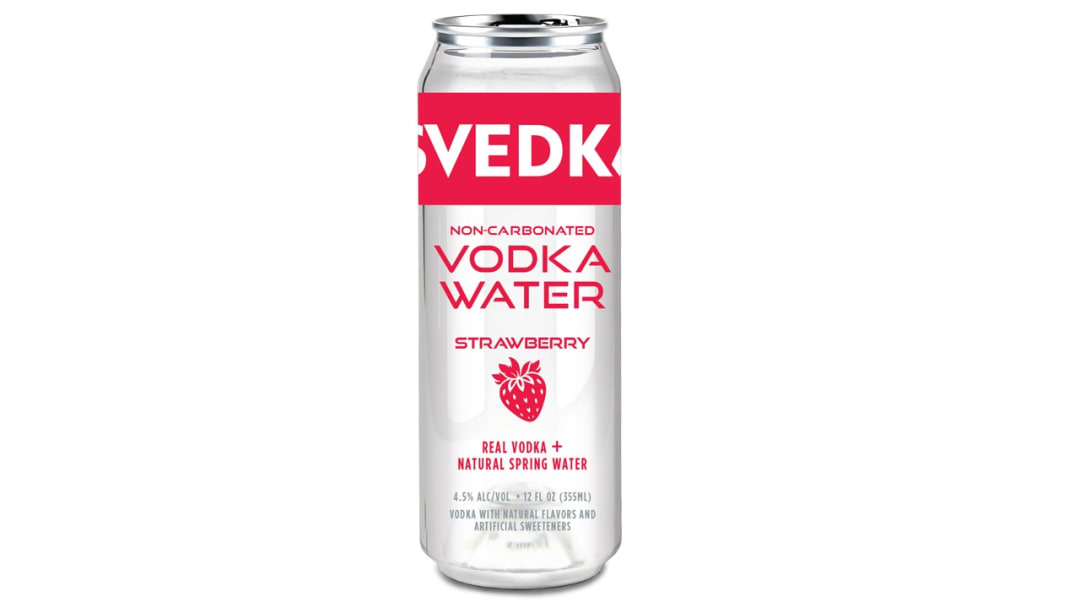 Svedka Ready-to-Drink Strawberry Non-Carbonated Water Vodka 355ml 9 Proof