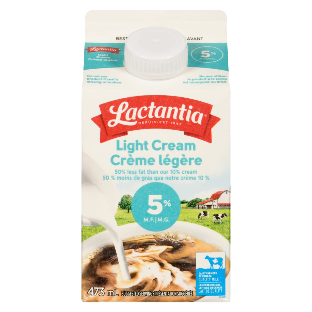 Lactantia Light Creamer, 5%, 473mL