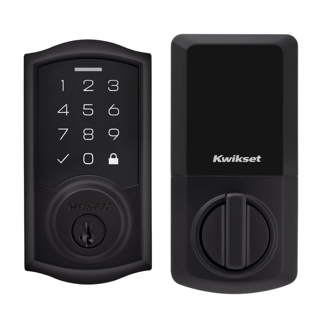 SmartCode 270 Traditional Touchpad Electronic Deadbolt featuring SmartKey Security™ in Matte Black