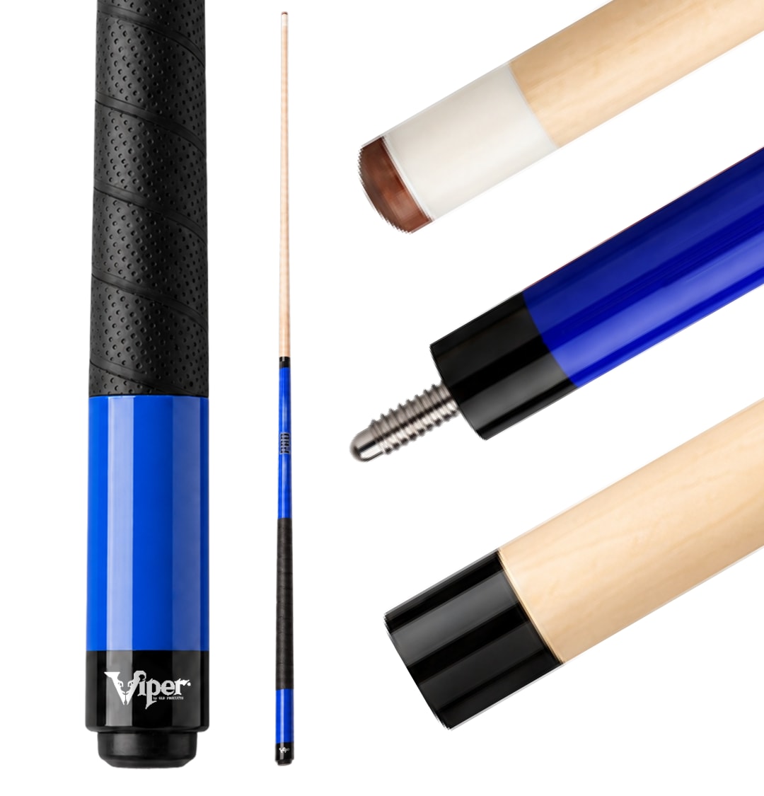 Viper Revolution Sure Grip Pro Blue Billiard/Pool Cue Stick 18 Ounce