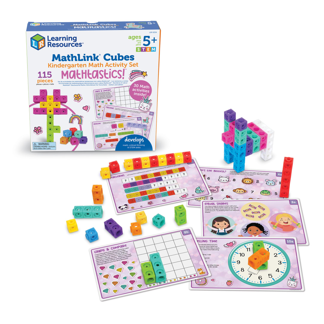 MathLink® Cubes Kindergarten Math Activity Set: Ma