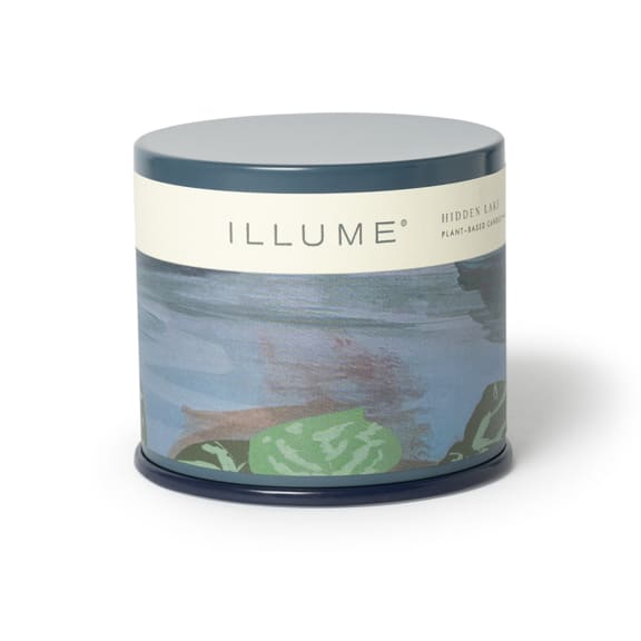 4626300200 - Hidden Lake Vanity Tin Candle, Blue, STOCK: 203