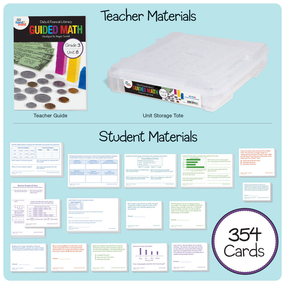 GUIDED MATH KIT, DATA-FINAN LIT G3U8