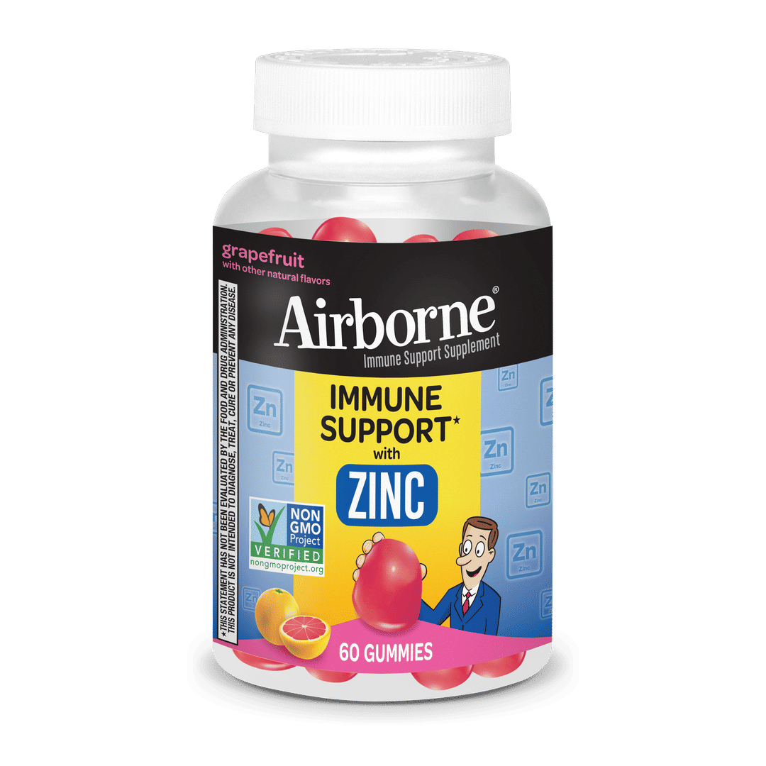 AIRBORNE® Gummies - Zinc + 24/60 ct.