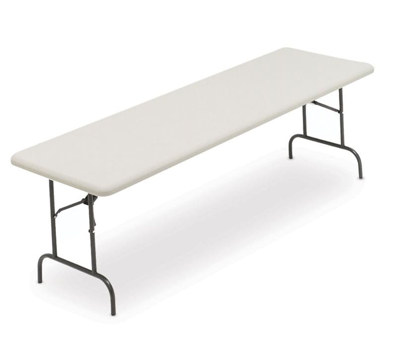 IndestrucTable® Classic Folding Table, Platinum Granite - 30" x 96"