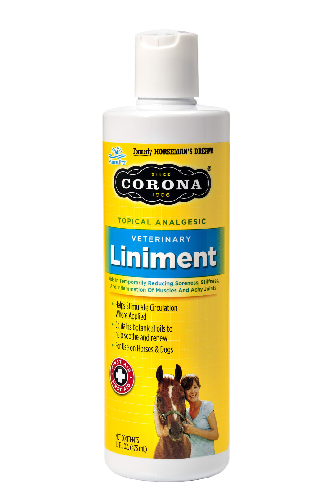 Manna Pro Corona Muscle Repairing Liniment for Horses, 16 oz