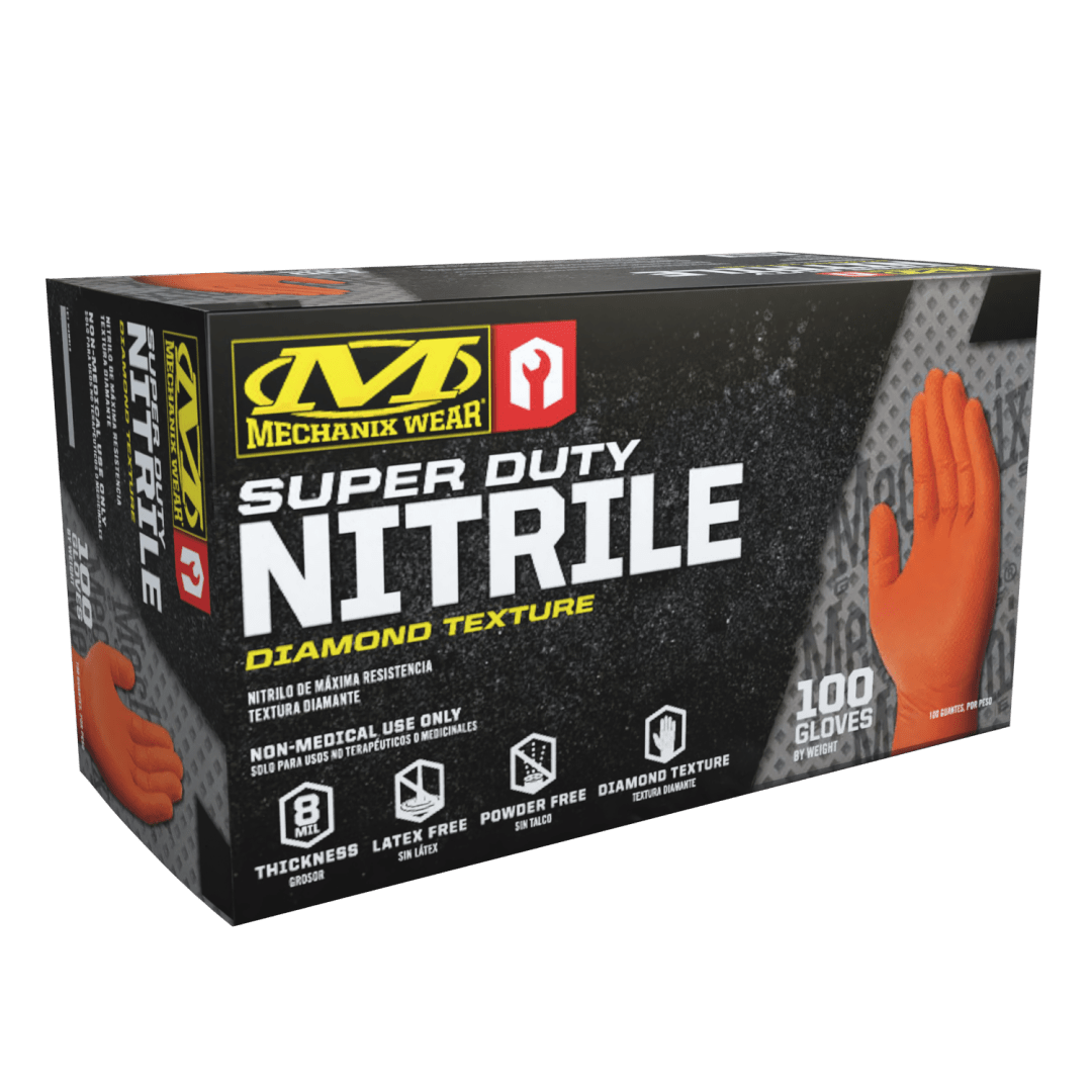 8 Mil Nitrile RDT Gloves (Pack of 100)
