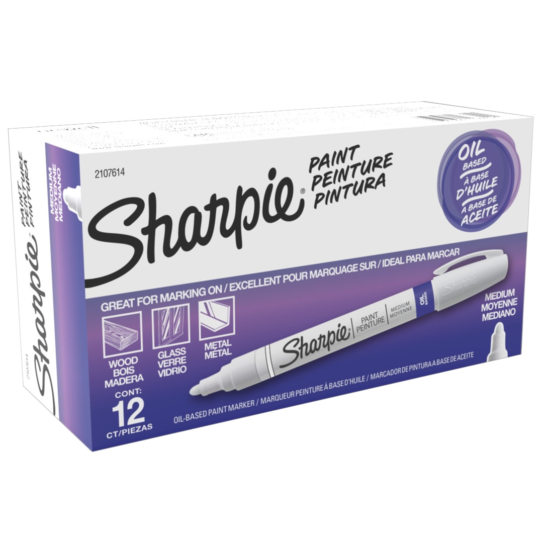 SHARPIE PAINT MEDIUM WHITE OS