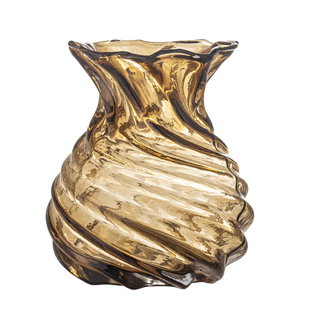82061683 - Rylo Vase, Brown, Glass STOCK: 300