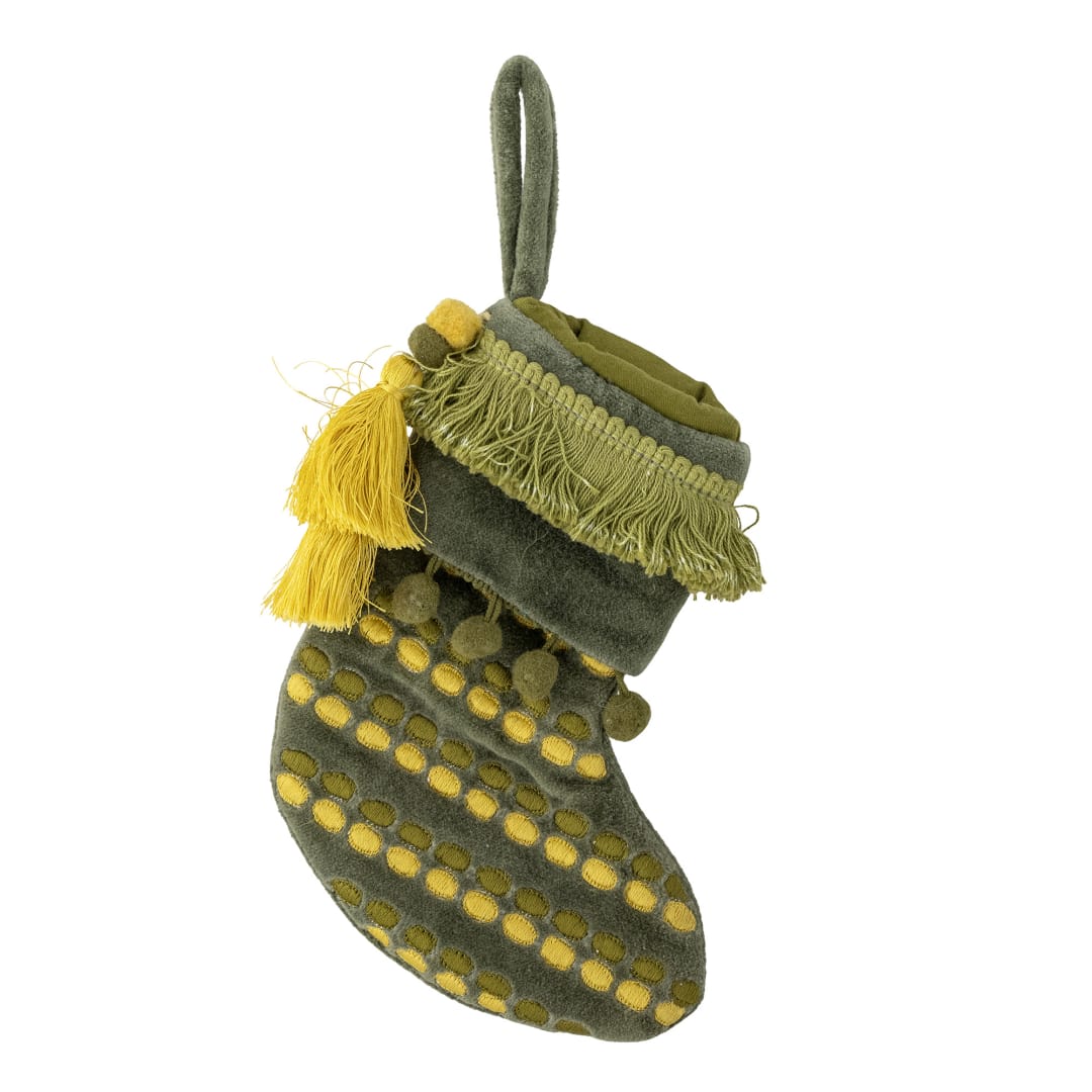 82066032 - Jeanne Ornament, Green, Cotton STOCK: 36