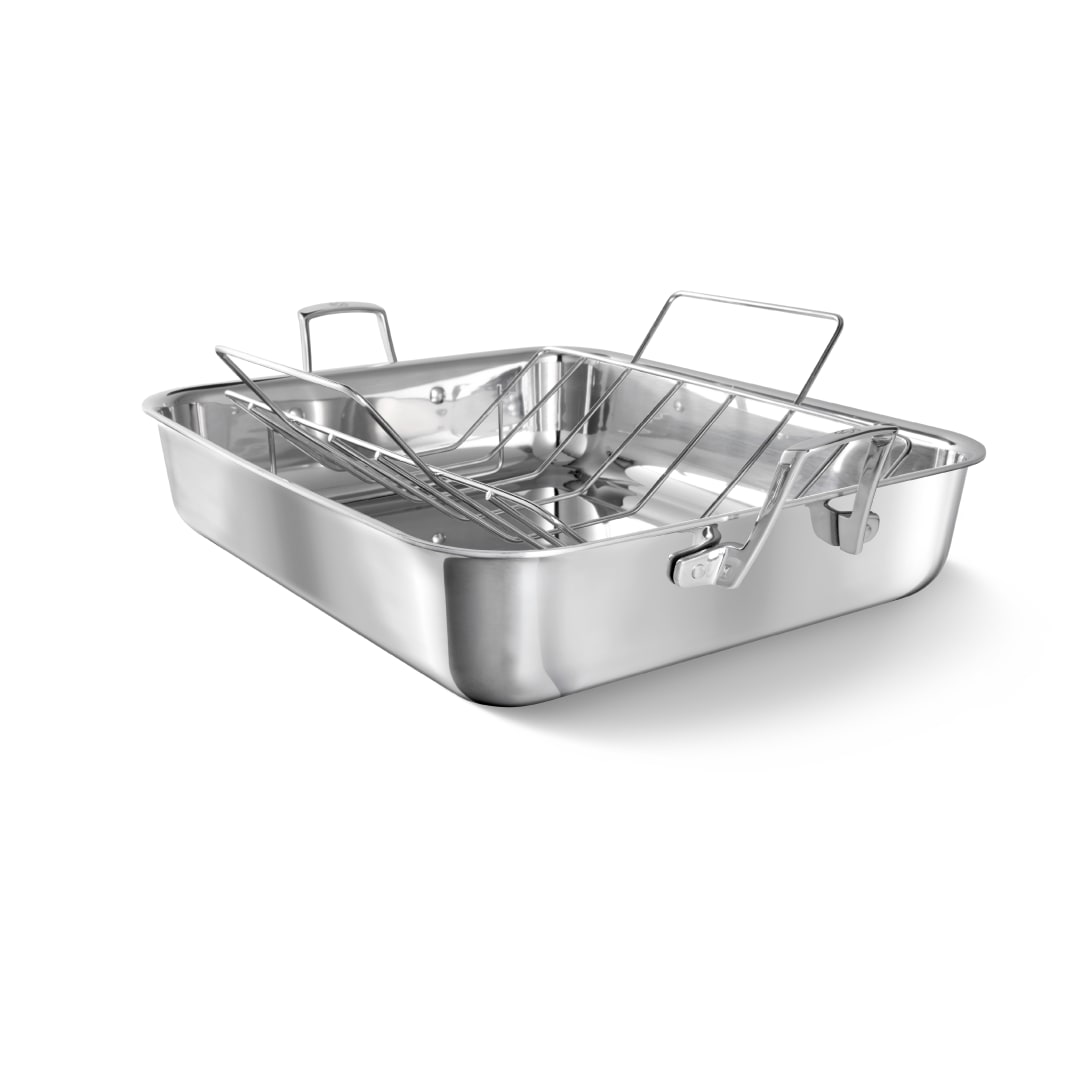 PREM CALPH SS 5PLY ROASTER W/RCK