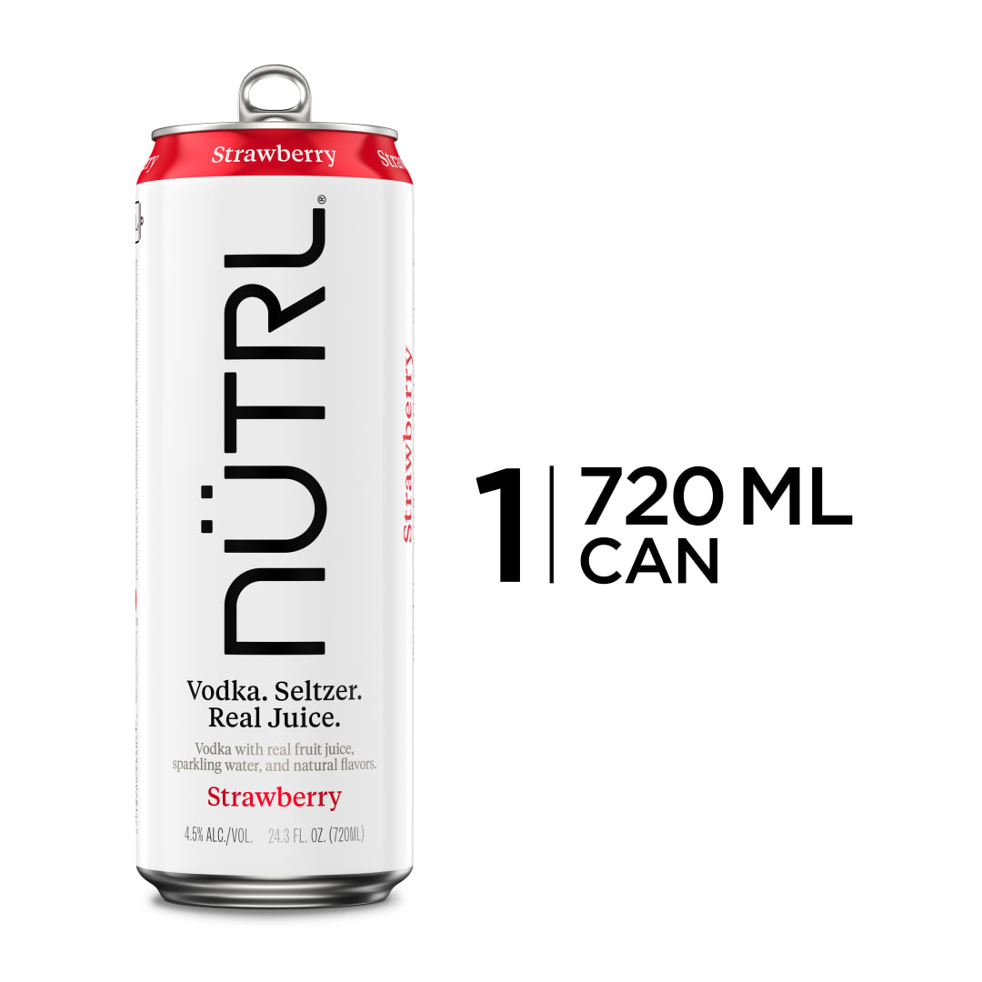 Nutrl Vodka Seltzer Strawberry 720 ml Single Can