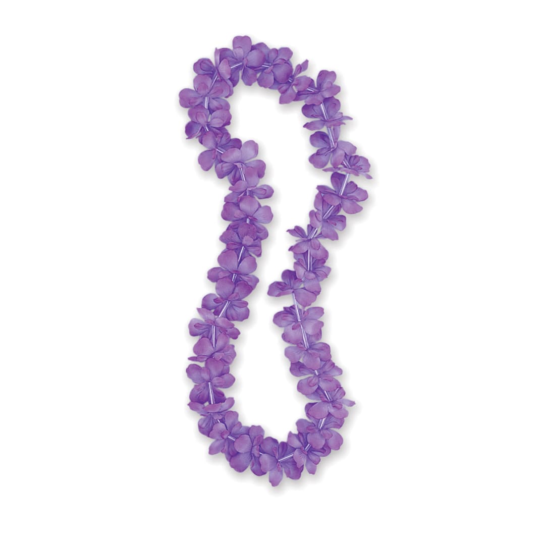 Purple Flower Lei, 40"