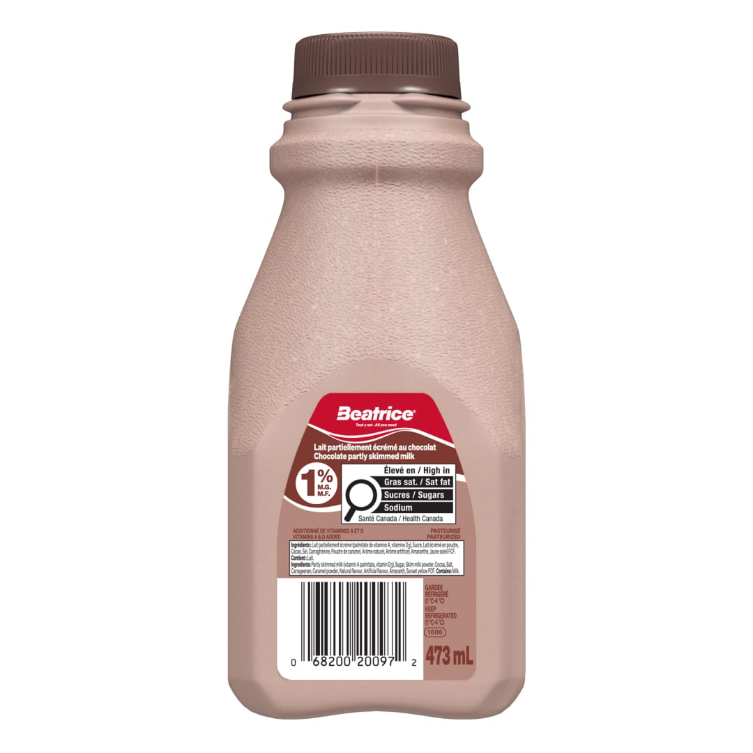 Beatrice Partly Skimmed Chocolate Milk 1%, 473mL