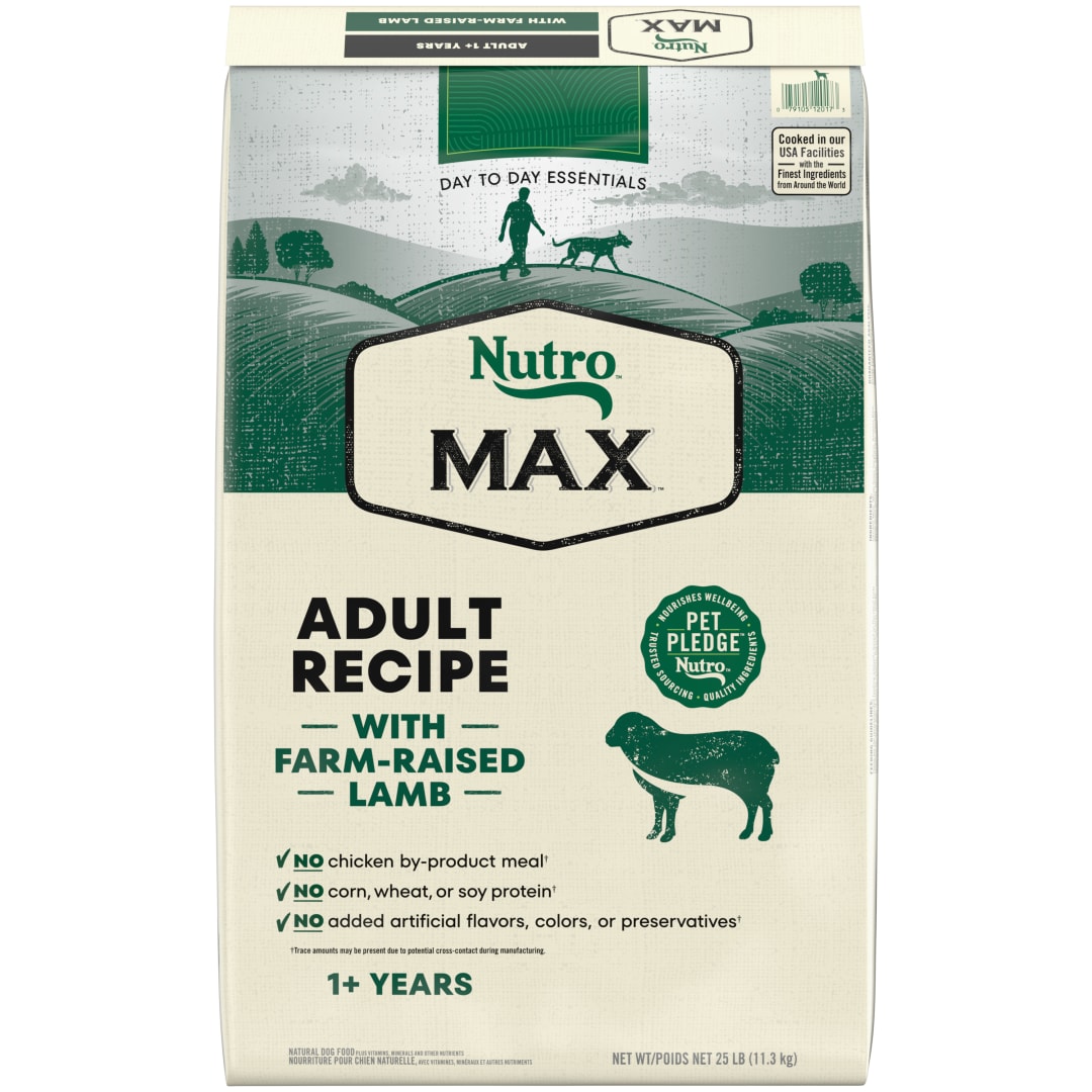 Nutro Max Adult Dry Dog Food with Lamb, 25 lb. Bag