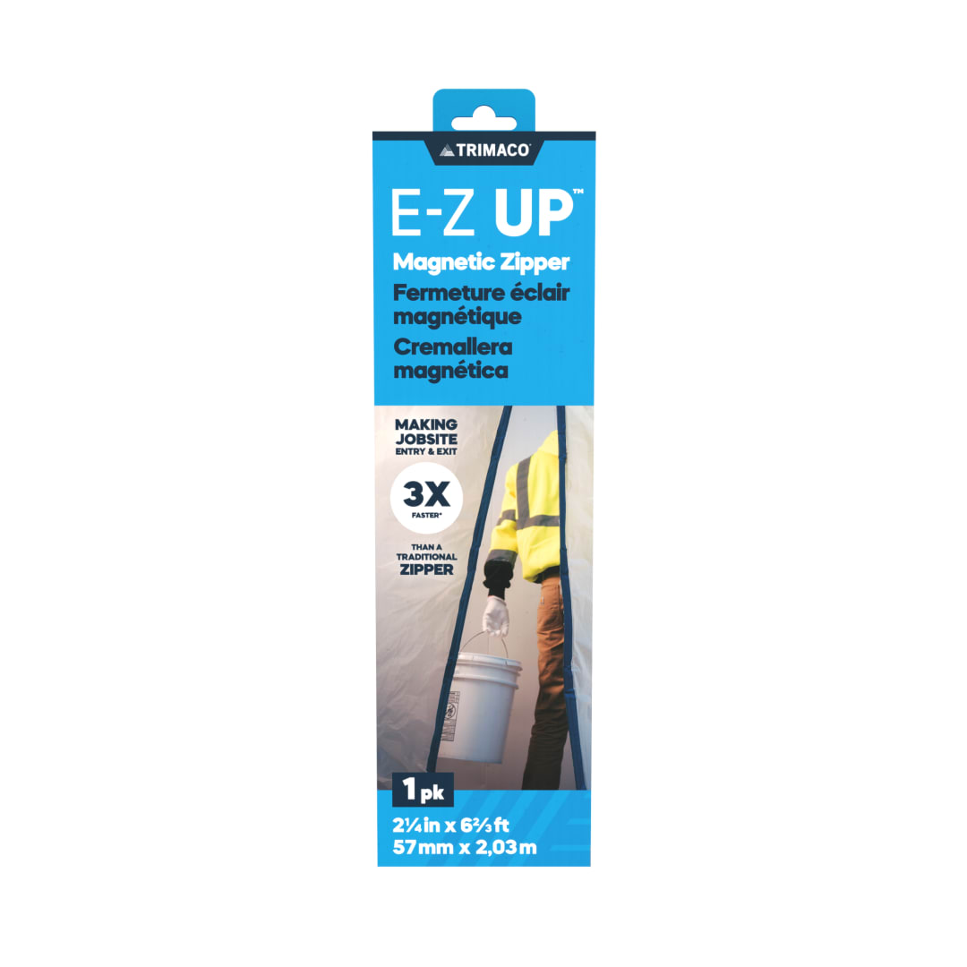 Trimaco E-Z Up® Magnetic Peel + Stick Zipper