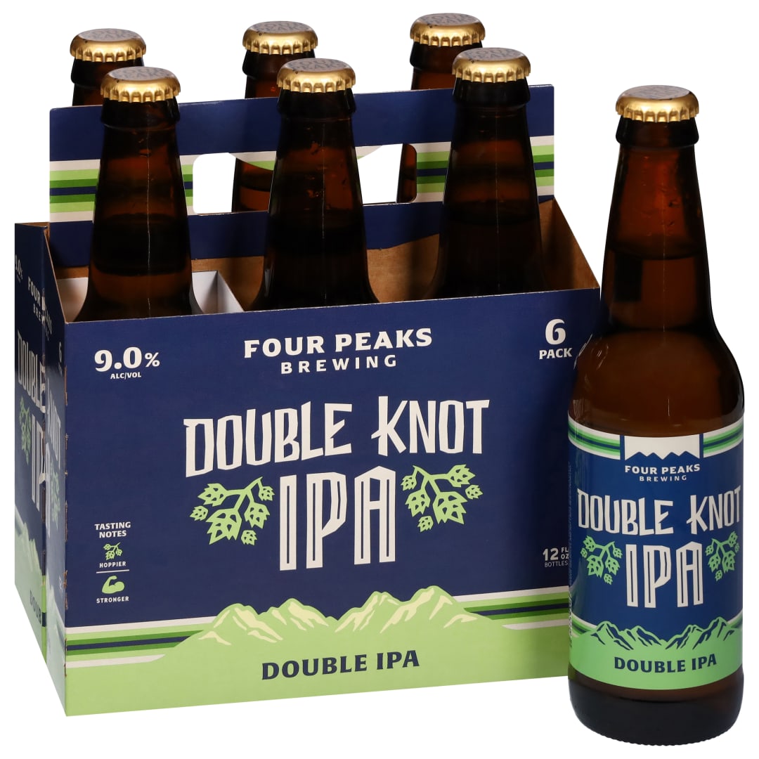 Four Peaks Brewing Double IPA Double Knot Beer 6 - 12 fl oz Bottles