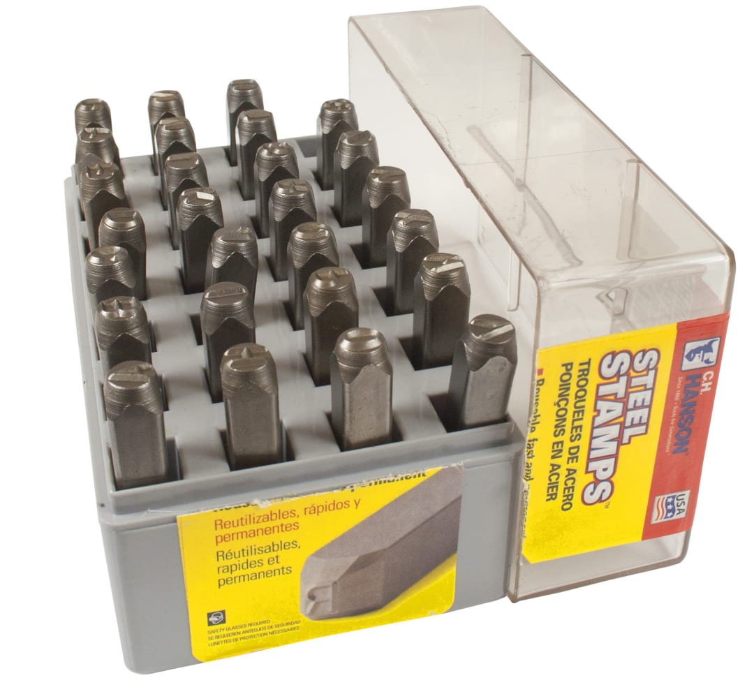 Stamp Set-3/8" Letter Reversed 27 Pieces