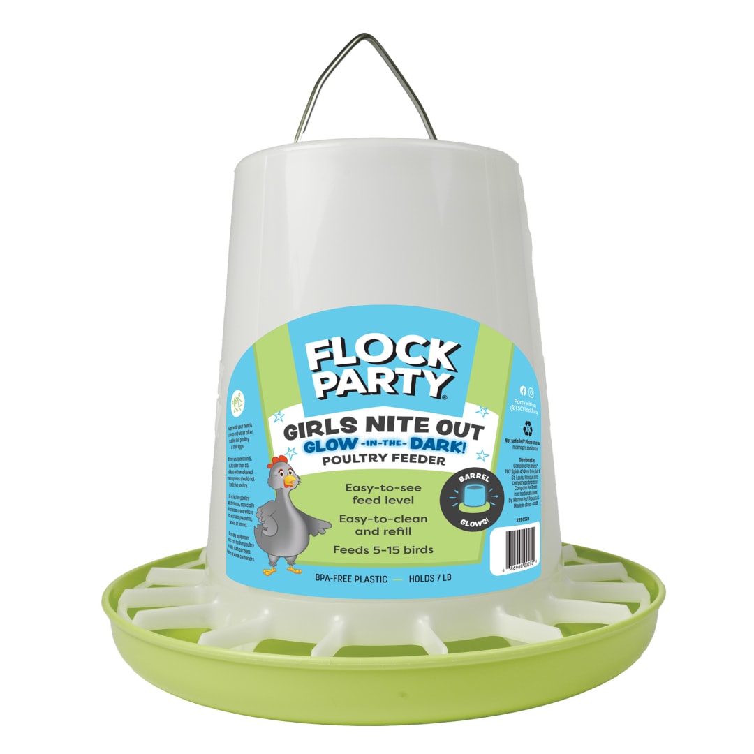 FP 7LB GLOW BLUE GREEN FEEDER 12/CS