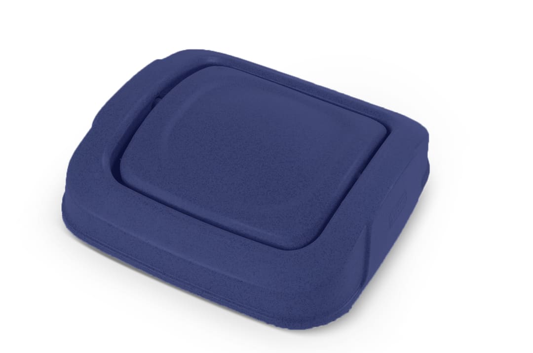 Slimline 25 Gal. Square Swinging Trash Can Lid - Blue