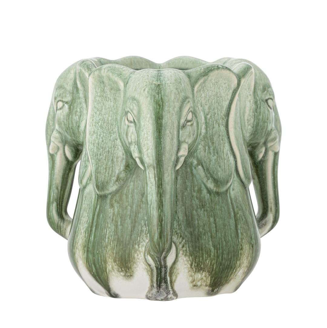 82063065 - Pontus Vase, Green, Stoneware STOCK: 300